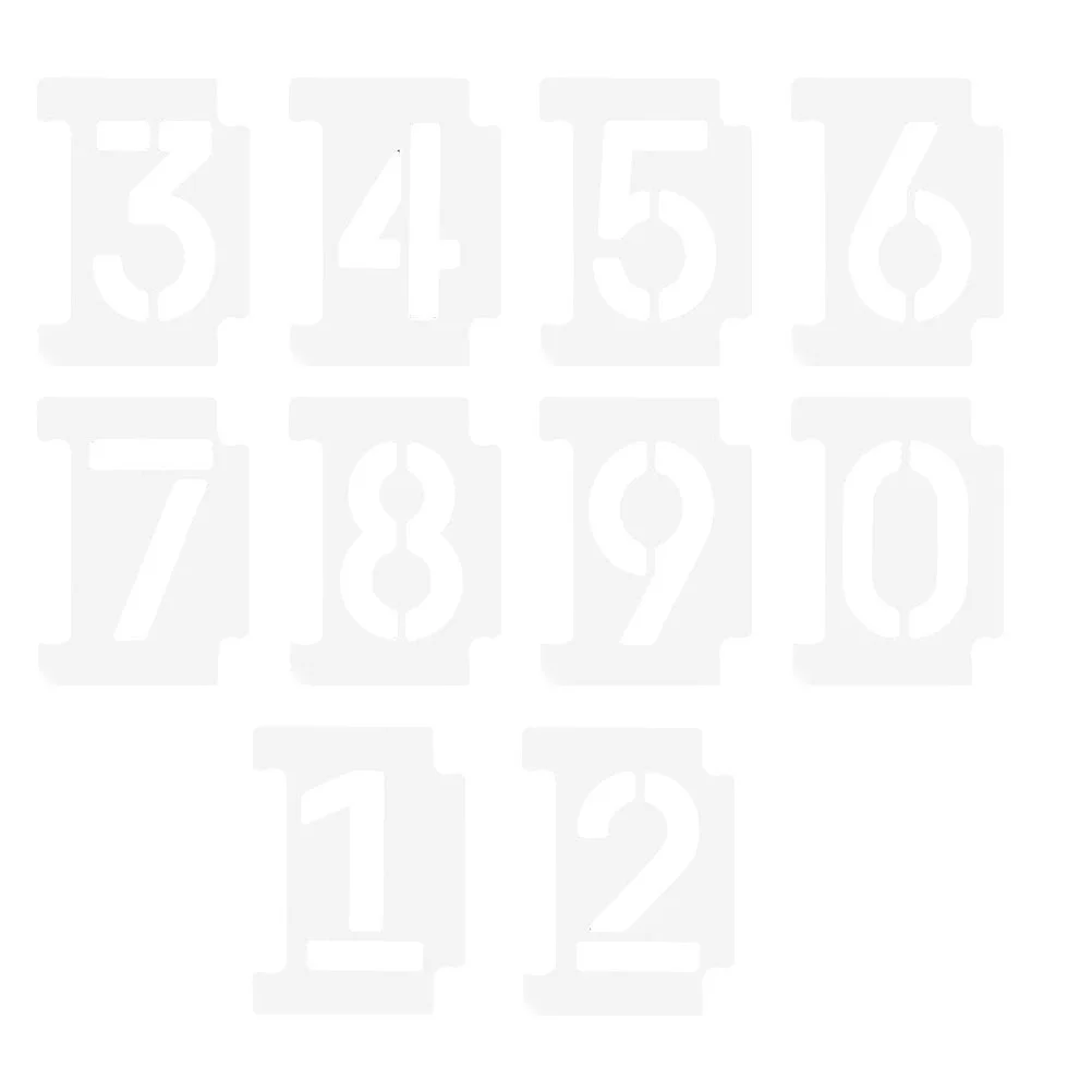 

2 Sets Spray Painting Stencils Trim Curbside Number Stencil Ornament Kits House Number Stencil Kit Spray Stencils