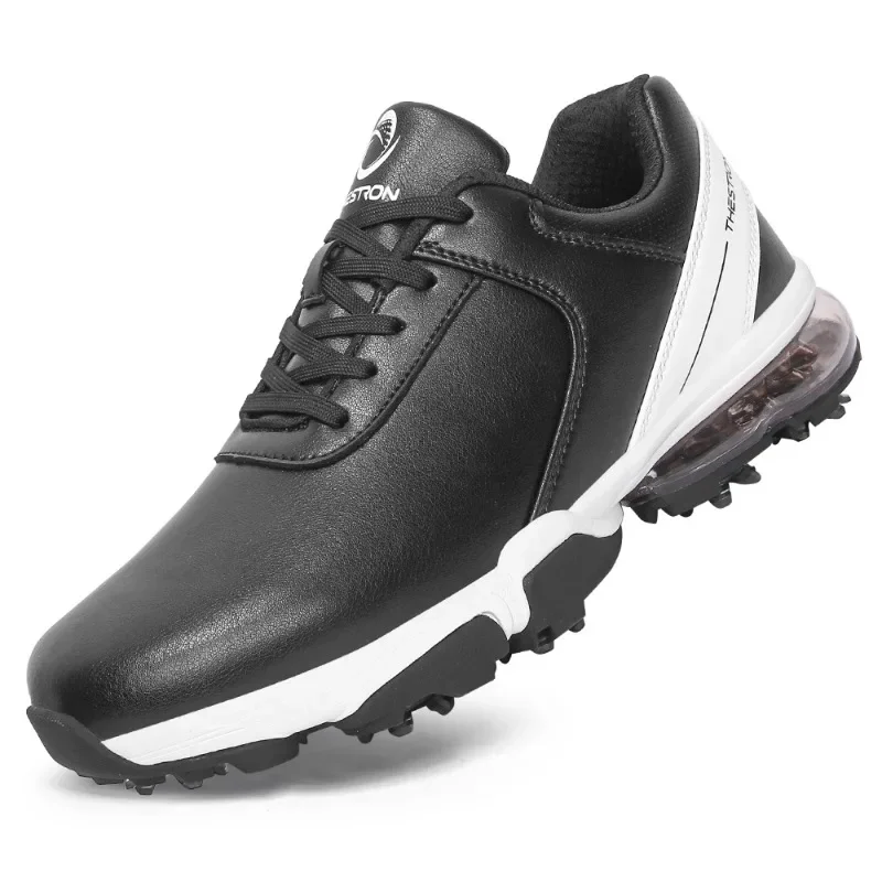 Мужская обувь для гольфа с шипами Нескользящие гольфисты кроссовки удобная