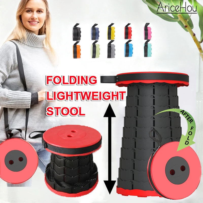 

Telescopic Stool Retractable Stool Folding Chiar Fishing Chair Portable Camping Hiking Stool Outdoor Furniture Mini Chair