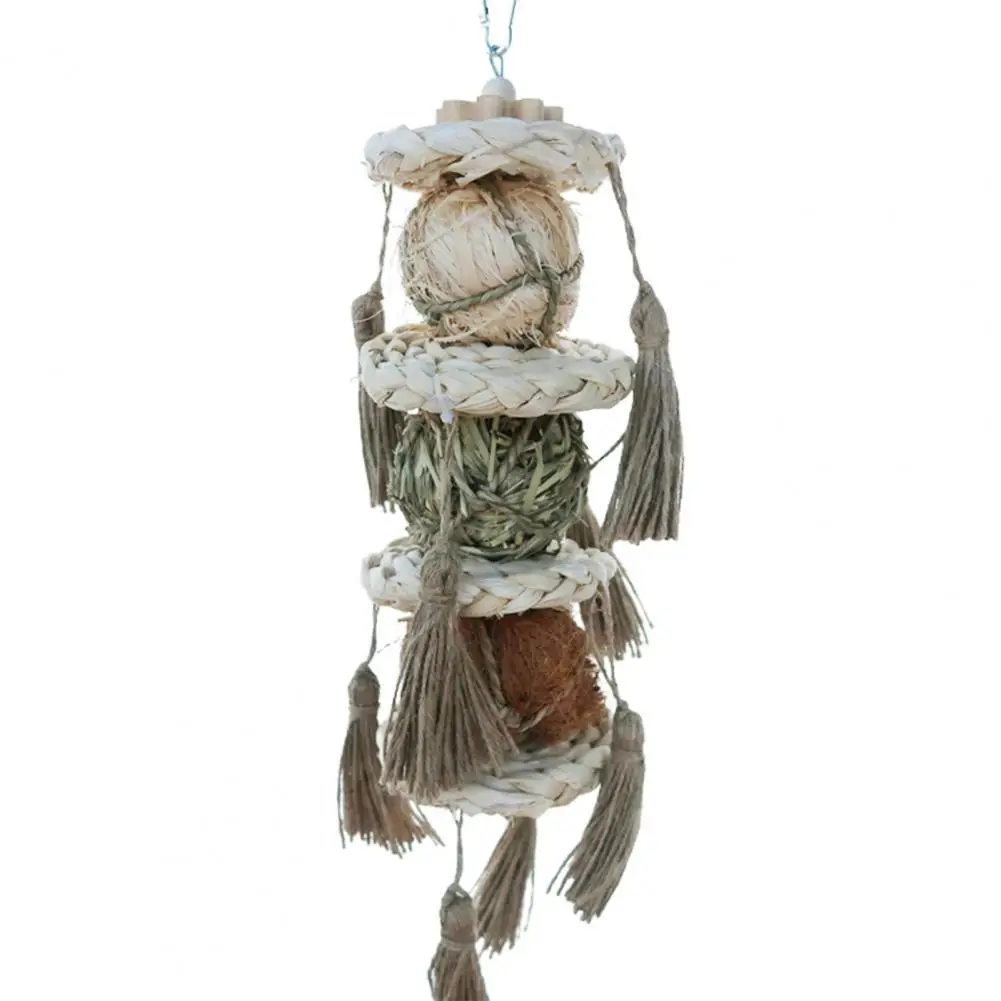 

Eco-friendly Pet Bird Chew Hanging Pendant Parrot Toy Stable Bite Resistant