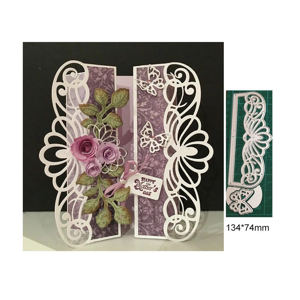 

Basic Lace Christmas Border Frame Metal Cutting Dies Mould Scrapbook Dies for Greet Card Making Cut Paper Craft 2022 New