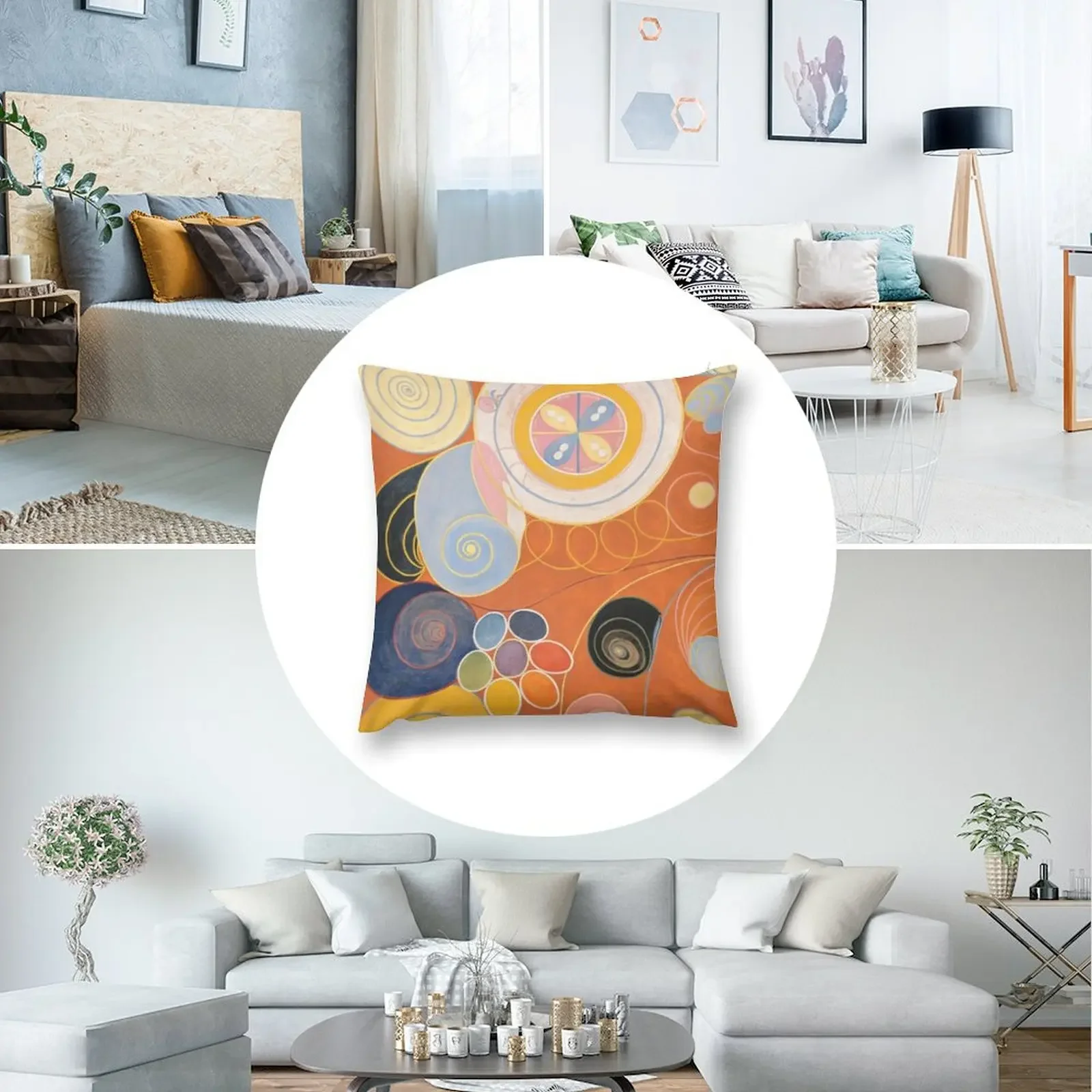 Hilma af Klint - Группа IV The Ten Largest No. 3 Молодежная декоративная подушка подушки для