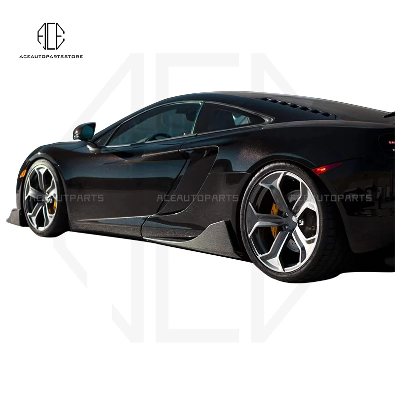 Лучшая цена боковая юбка из углеродного волокна для McLaren MP4 12C Coupe Spider |