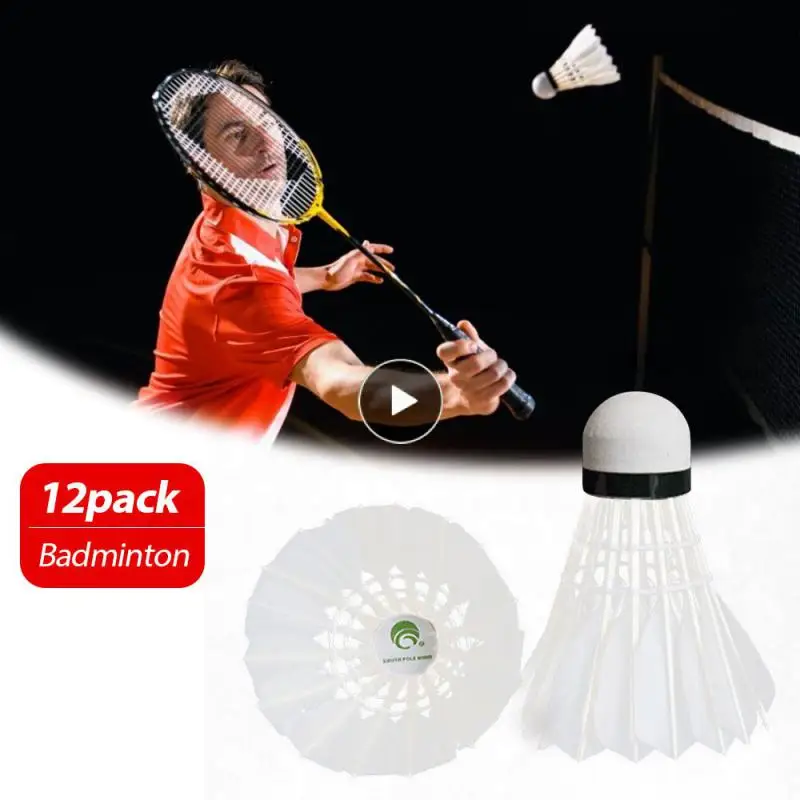 

11/Badminton Training Sports Goose Feather Shuttlecocks Ball Game Double Ball Head Durable Indoor/Outdoor Fun Toy Balls