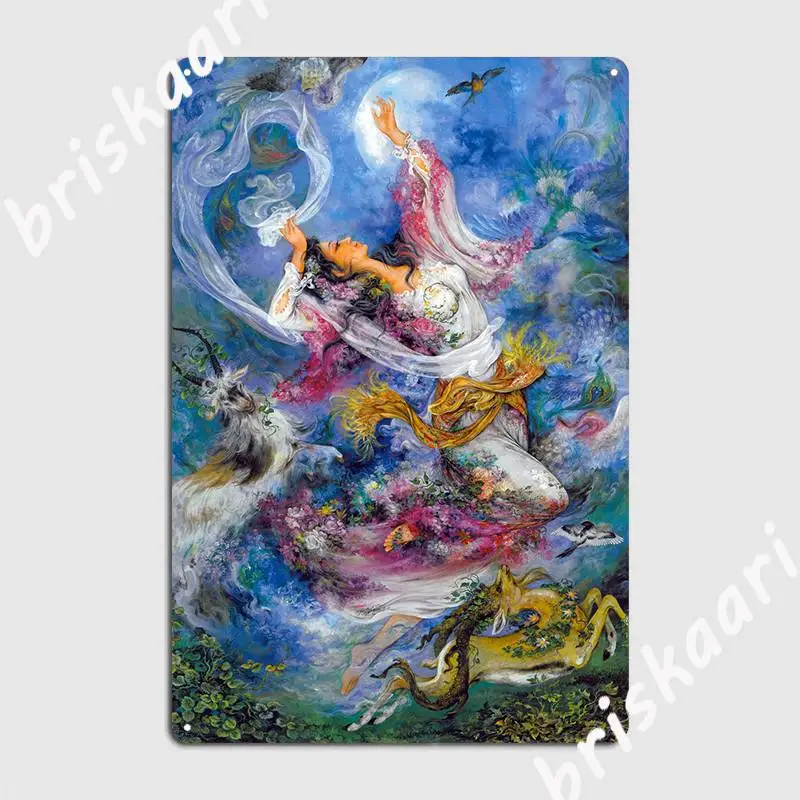 

Morning Blossom Farshchian Poster Metal Plaque Wall pub Club Bar Design Plaques Tin sign Poster