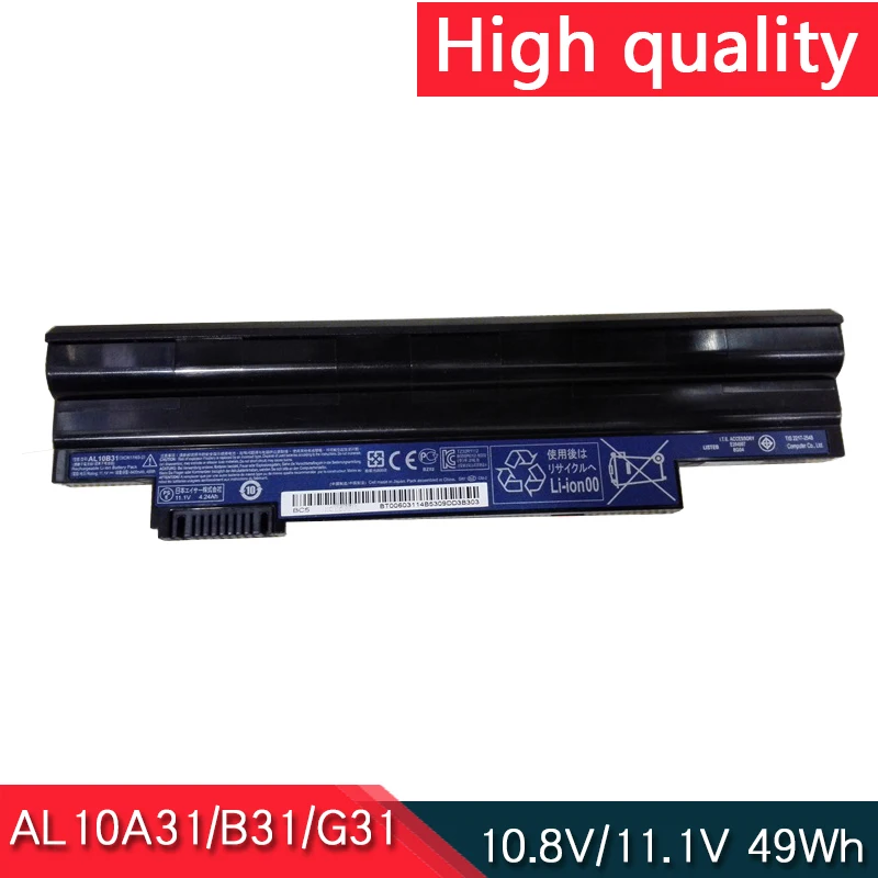 AL10A31 AL10B31 AL10G31 Аккумулятор для ноутбука ACER Aspire One 522 722 D255 D270 E100 AOD255 AOD257 AOD260 D257E D260 GATEWAY