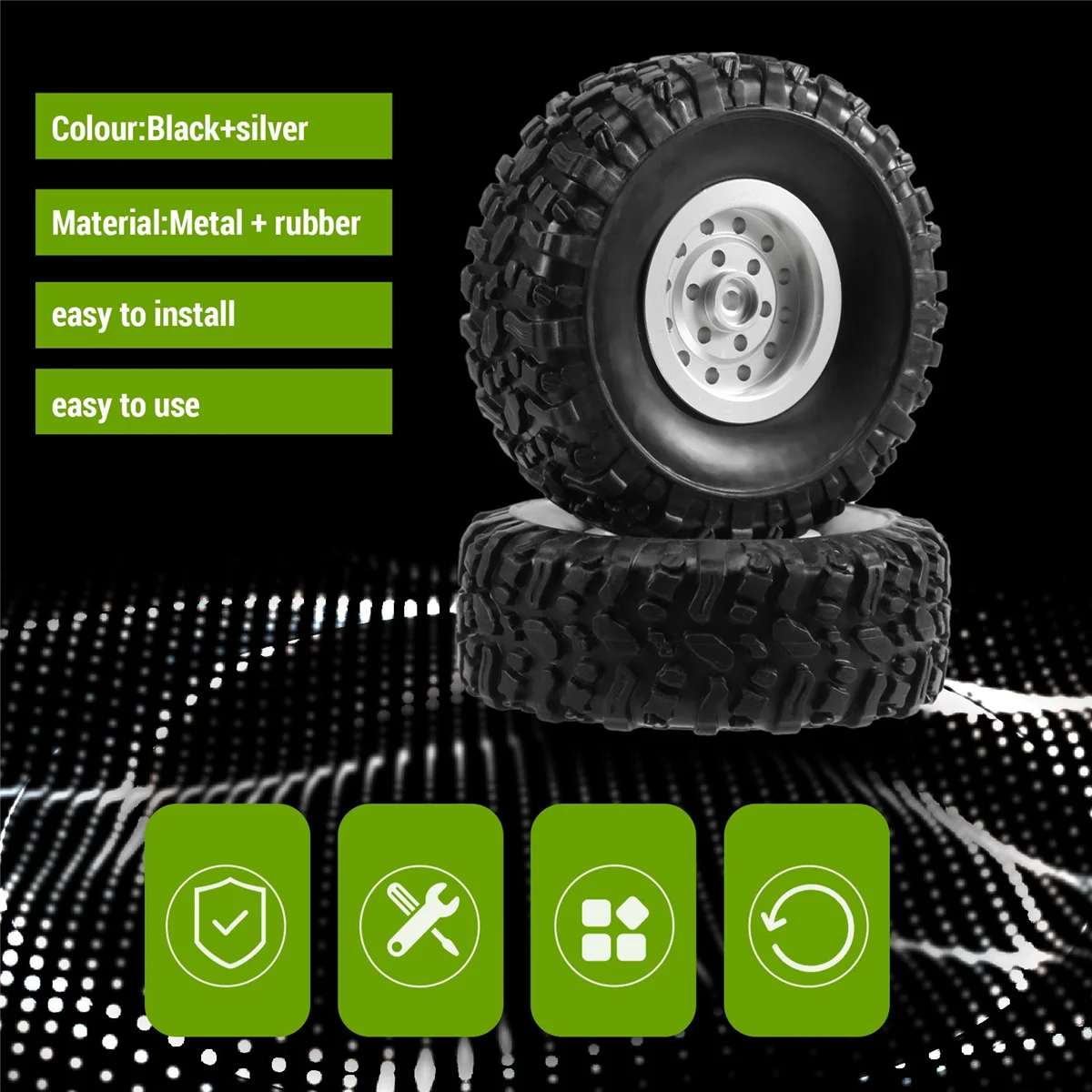 Комплект колес для WPL C14 C24 C34 C44 B14 B24 MN D90 D91 MN99S