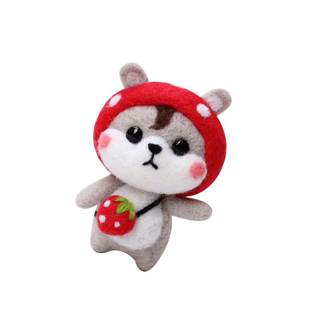 

Felt Craft Kits Felted Animals Kids Stamp Set Puppy Figurines Puppy Toy Kids Crafts Felt Sewing Project Kuromi