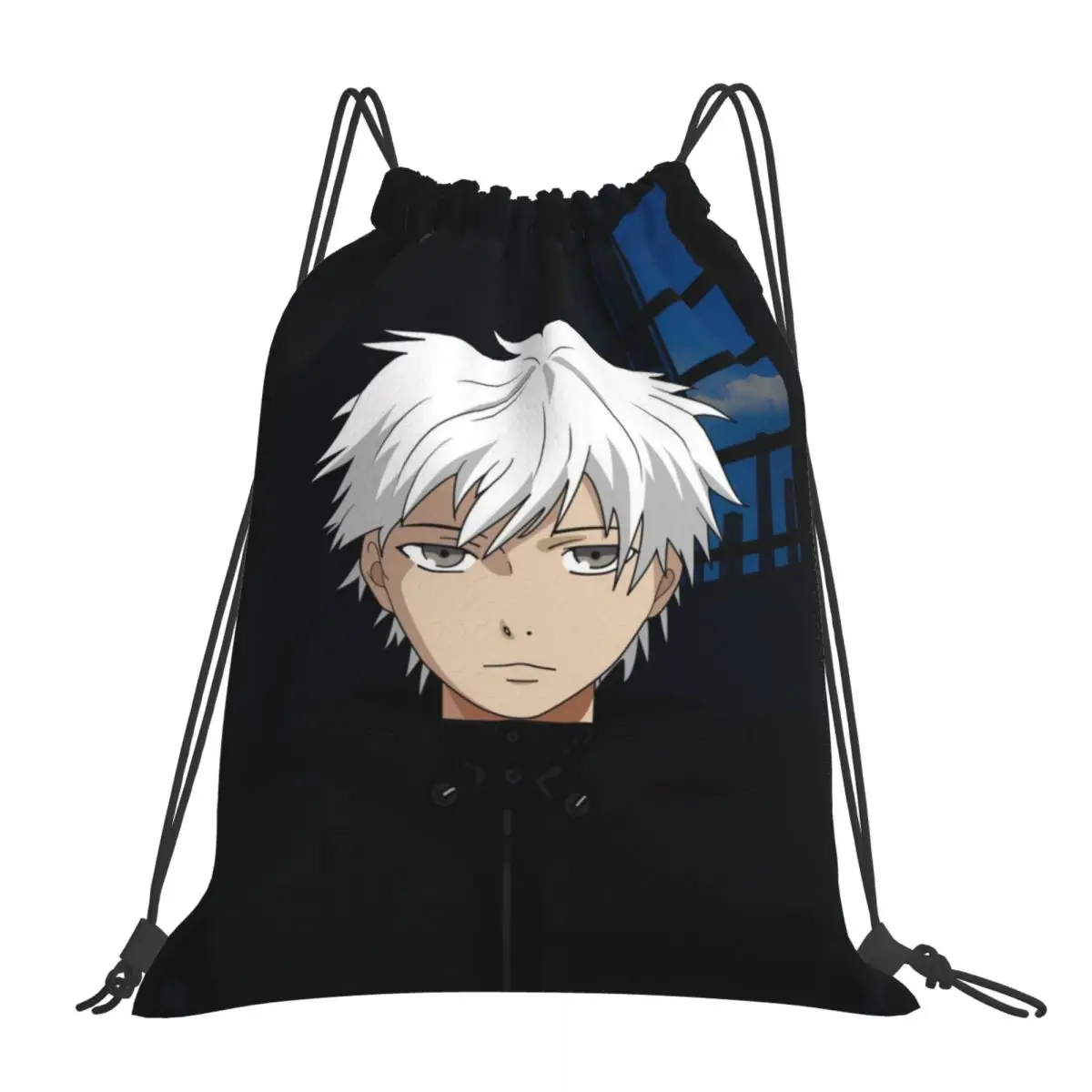 

Сумка на шнурке с аниме Kaneki Ken, Складная спортивная сумка, рюкзак для фитнеса, похода, кемпинга, плавания, спортивная сумка