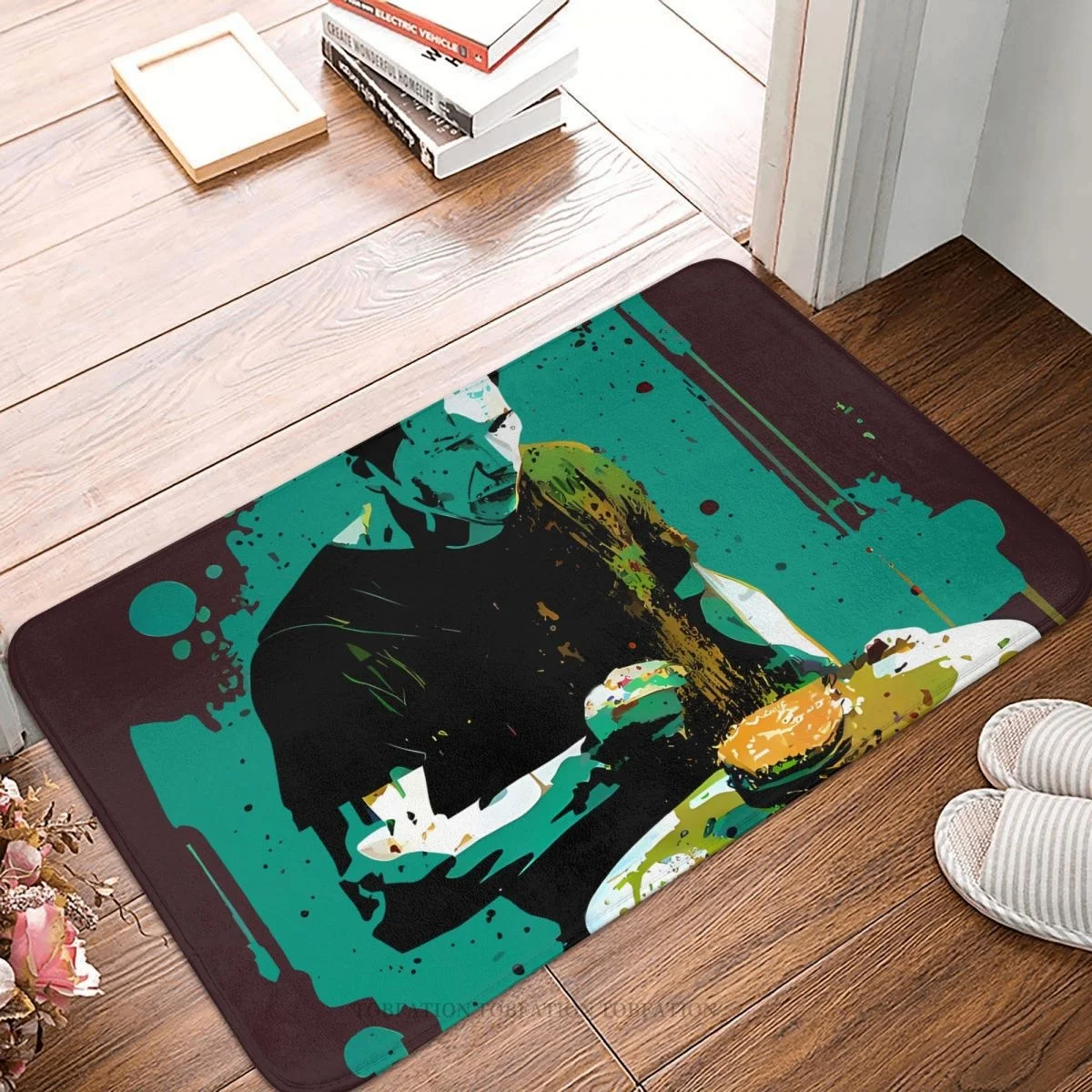

Movie The Matrix Kitchen Non-Slip Carpet The Dessert Of The Real Flannel Mat Welcome Doormat Floor Decor Rug