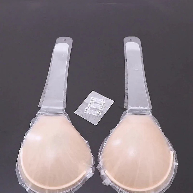 Sexy Self Adhesive Backless  Bridesmaid Tops Wedding Bra Push Up Invisible Bra Plus Size B C D E F G H Cup Silicone Bra Lingerie