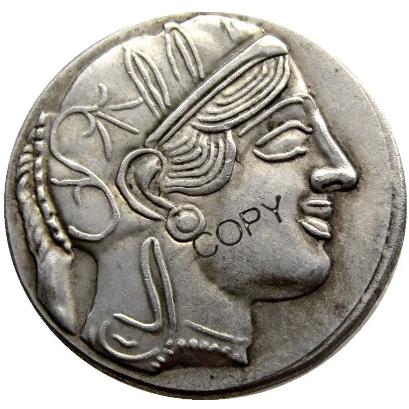 

G(04) древние Афины греческое золото Drachm - Atena Греция серебряные/Позолоченные копировальные монеты