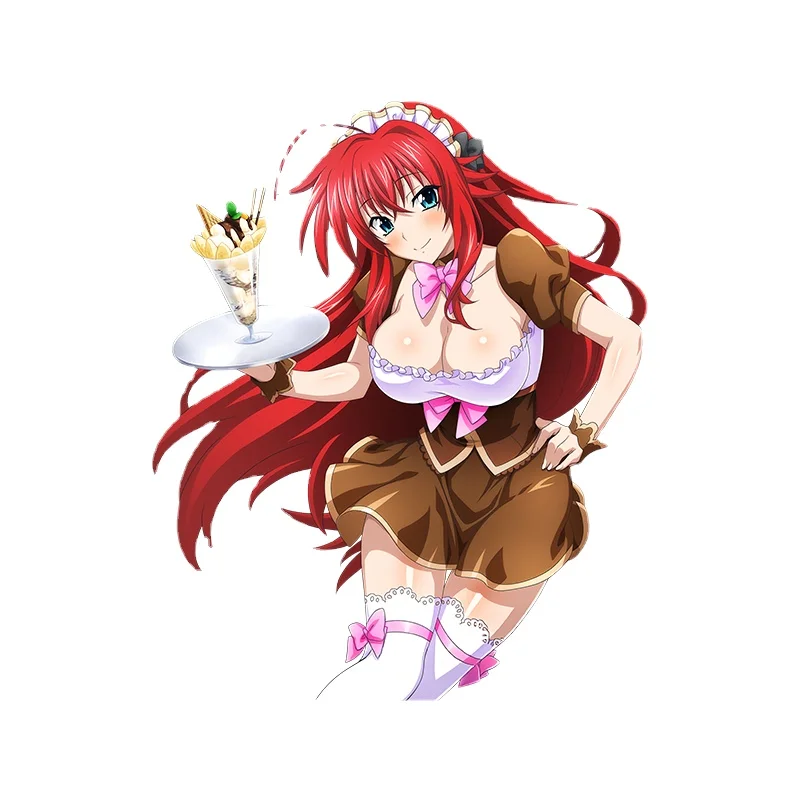 Etie сексуальные автомобильные наклейки для старшей школы DxD Rias Gremory, виниловые стильные 3D наклейки на автомобиль, наклейки на окна, стеклоочистителя, аксессуары