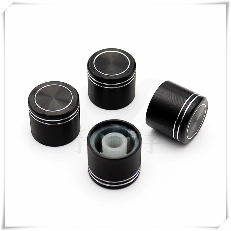 

2 Pieces Aluminum Alloy Flower Shaft Knob Diameter 20mm Height 17mm Potentiometer Encoder Knob Gear Shaped Inner Hole 6mm