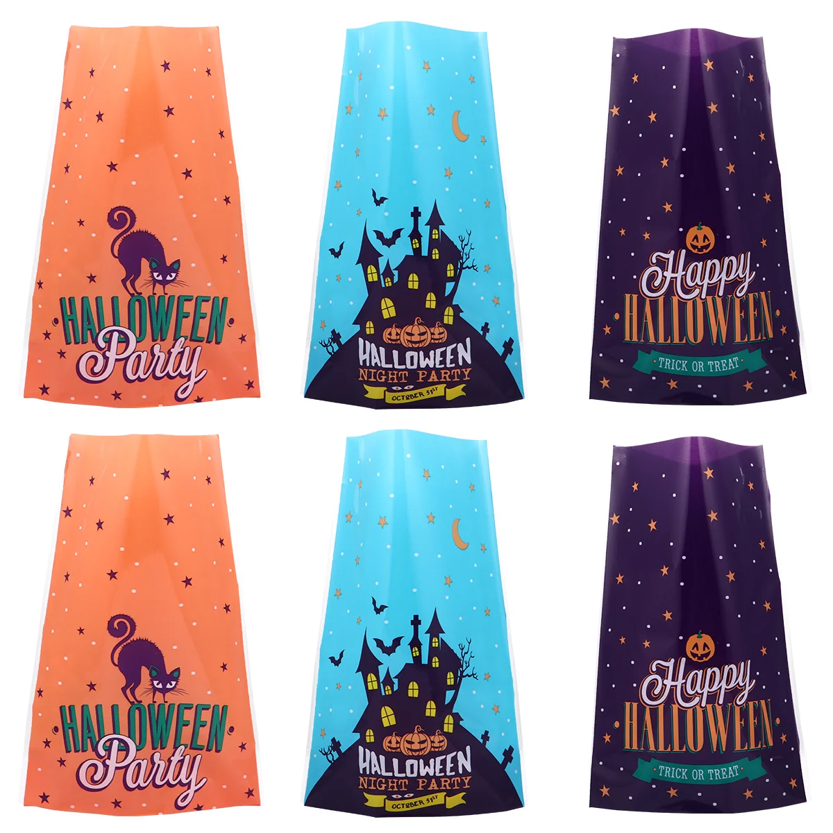 

Bagscandy Bag Party Treat Supplies Theme Gift Pouch Flat Cookie Pumpkin Favor Cellophane