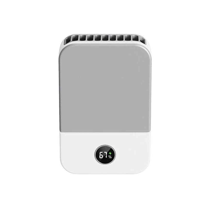 

Hands-Free Halter Fan Wearable Personal Mini Fan Built-in 2000mAh Battery