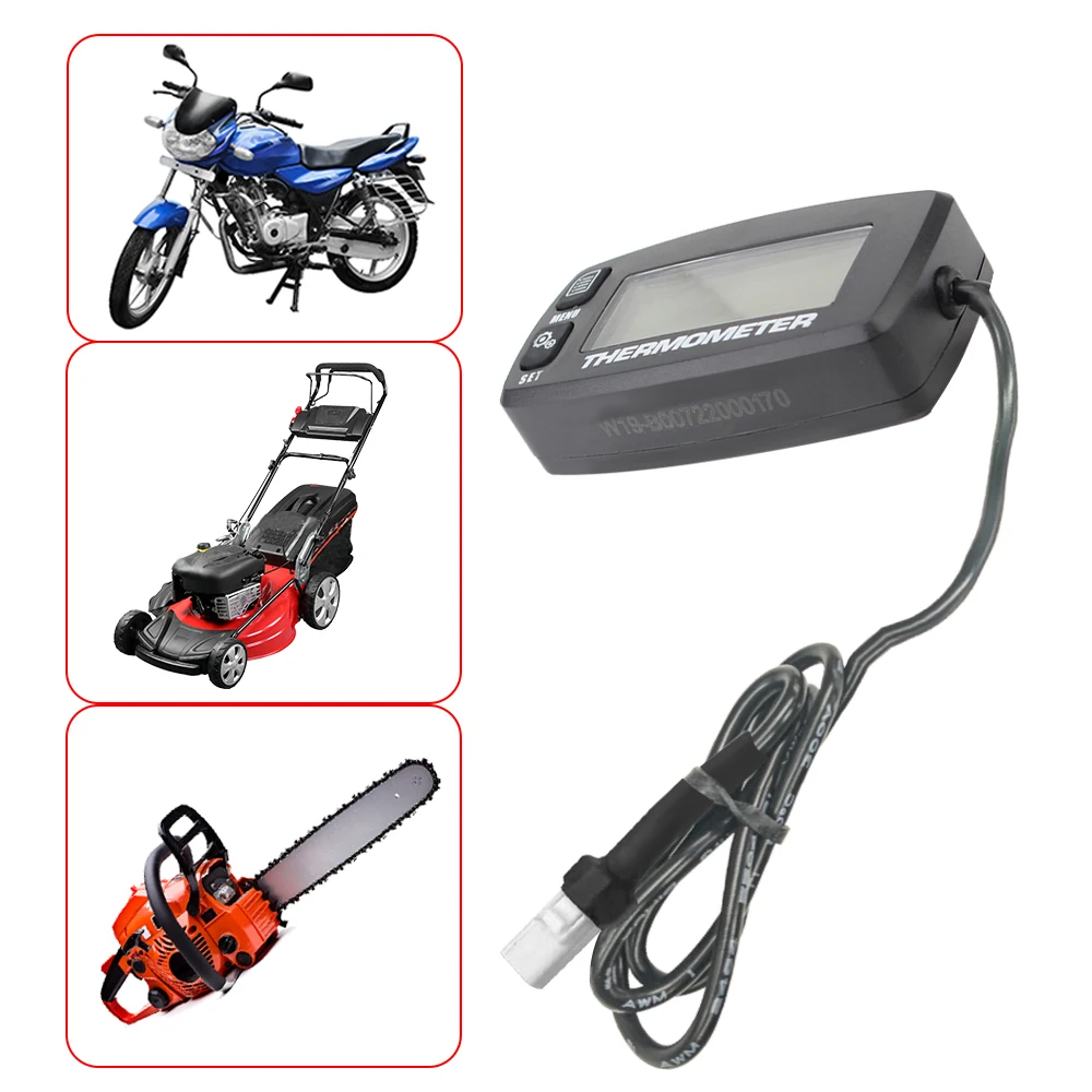 

Inductive Tachometer Gauge for Motorcycle ATV Lawn Mower Hour Meter Alert RPM Engine Backlit Resettable Tacho Hour Meters