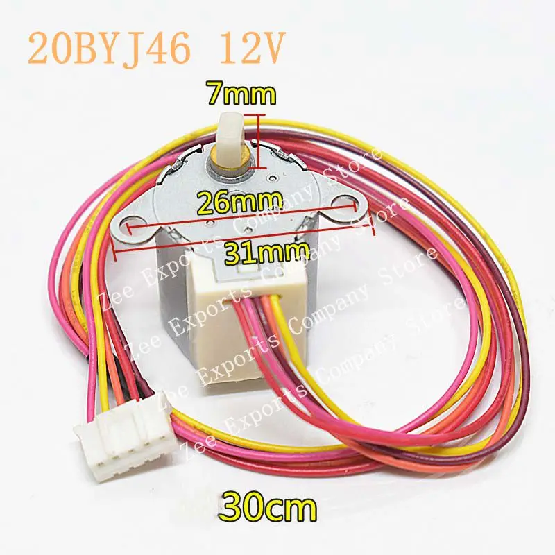 

Free Shipping Original New 20BYJ46 12V DC Stepper Motor For Panasonic Air Conditioner Swing Leaf Synchronous Swing Wind Motor