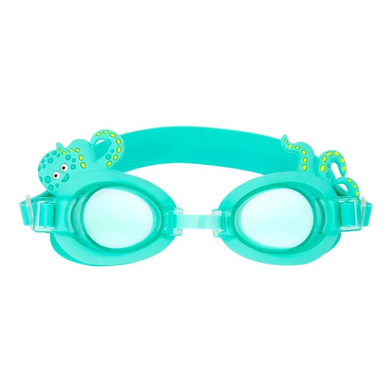 Free shipping Unisex Swim Float Vest & Goggles Set Oscar the Octopus, Green-Age 2-3 Years