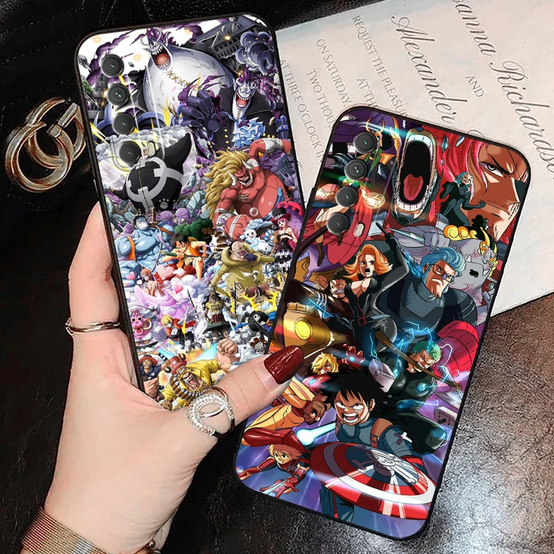 

One Piece Anime Phone Case For Huawei P Smart Z 2019 2020 2021 P40 P30 P20 P10 Lite 5G Black Silicone Cover Soft Coque Carcasa