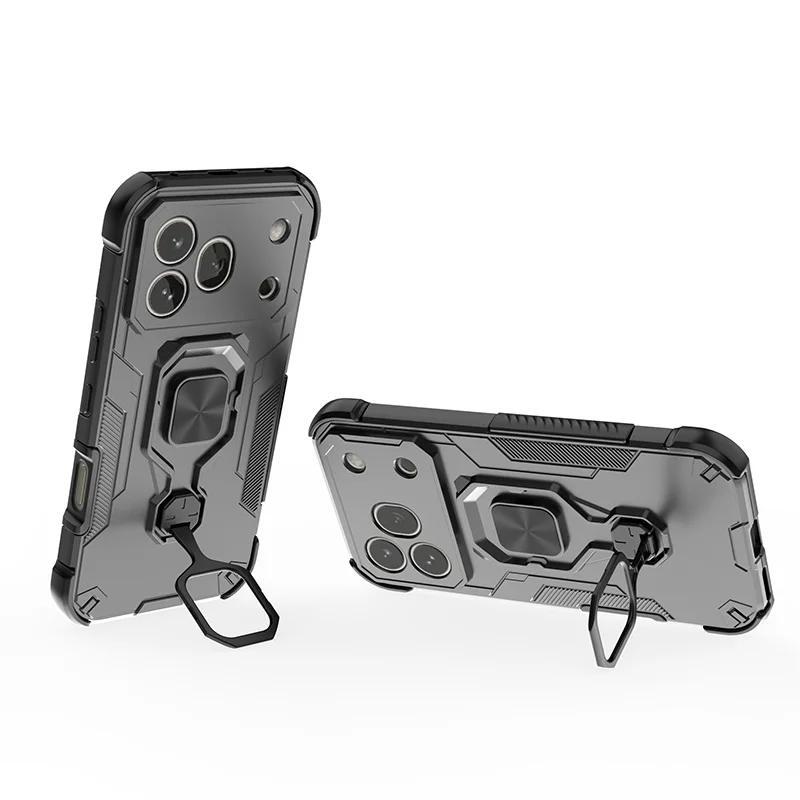 Фото Противоударный чехол с магнитной защитой для Honor 600 VKJ-NX9 600Pro VKP-NX9, металлический держатель-кольцо, защитный чехол для телефона №2