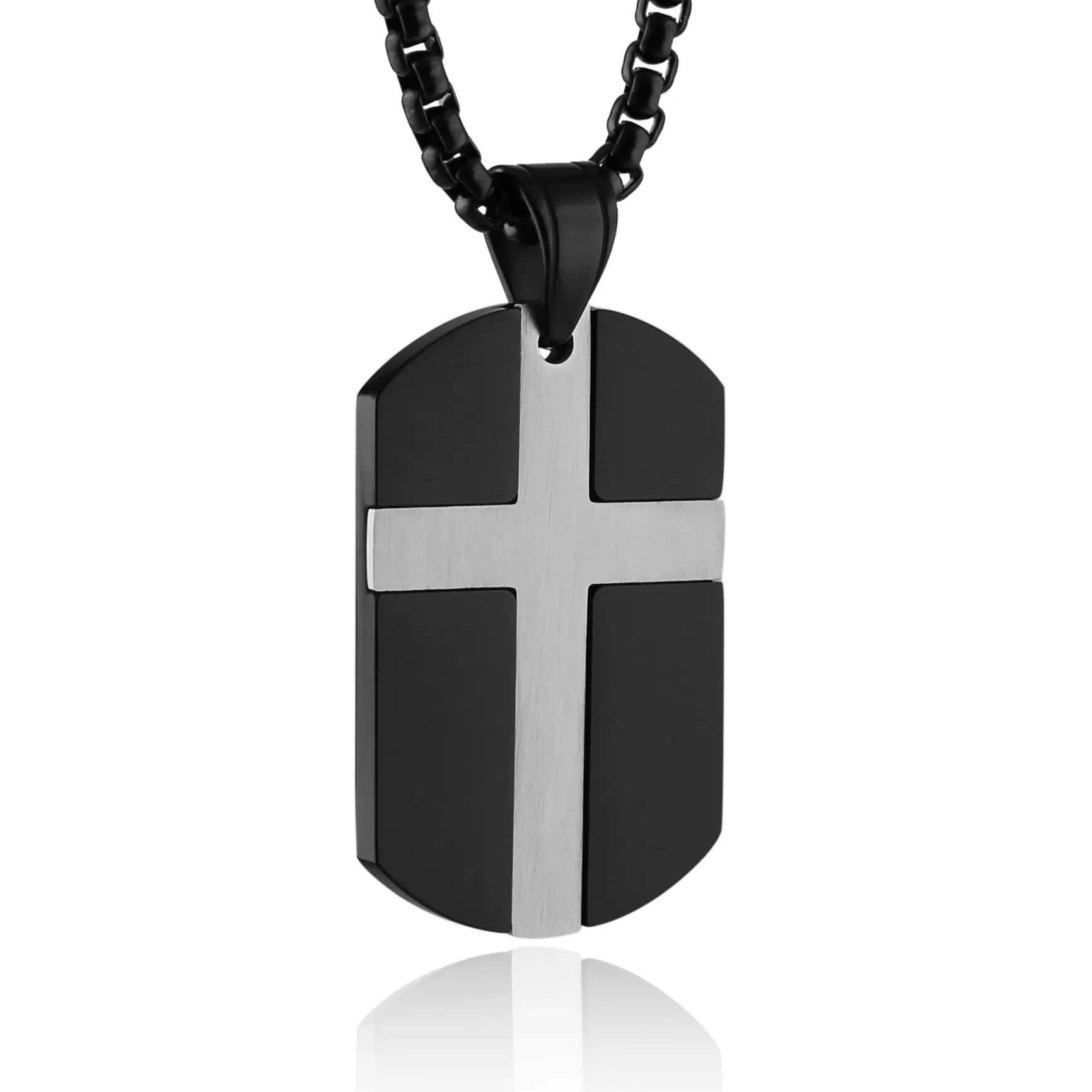 Винтажный крест HZMAN из нержавеющей стали, религиозная Библия, Вера, духовный кулон, ожерелье для мужчин и женщин, модное очаровательное ювелирное изделие, аксессуары