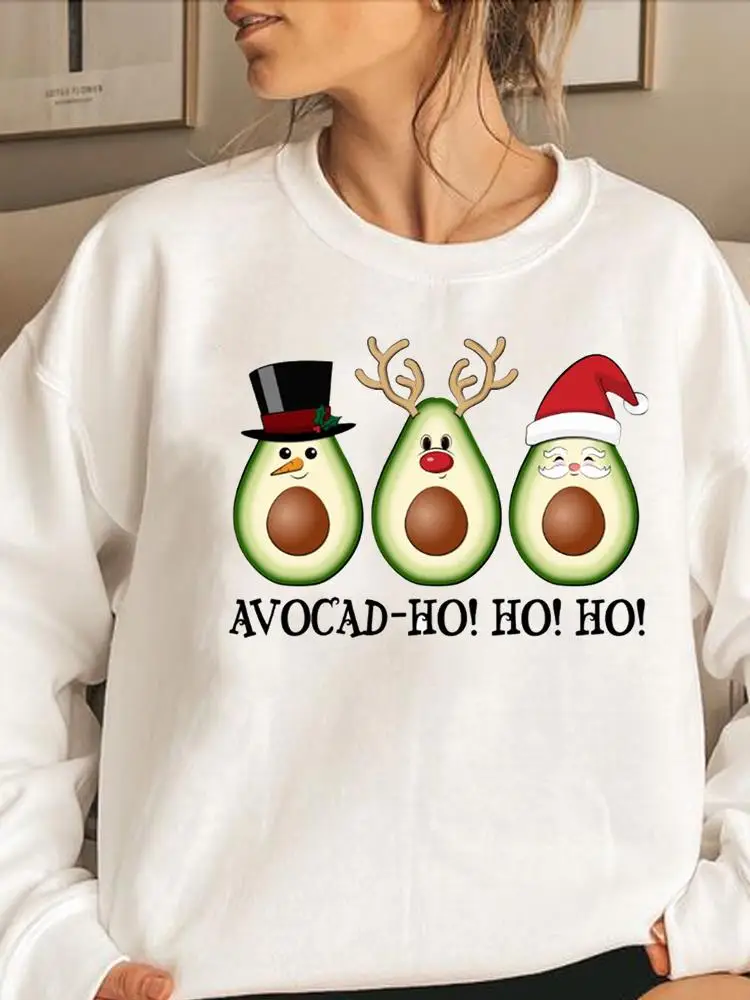

Пуловеры с надписью Merry Christmas, женская модная женская одежда с принтом авокадо, милые стильные женские толстовки, женские свитшоты с графиче...