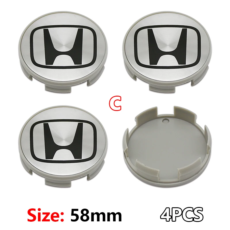 

4 шт. ABS 58 мм 69 мм центральная крышка ступицы колеса автомобиля, центральная крышка обода, пылезащитная крышка, эмблема для Honda Accord CRV XRV Civic Odyssey Acces