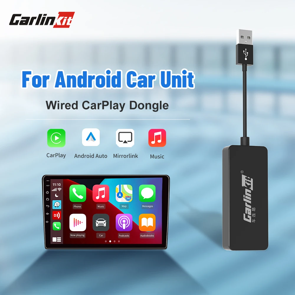 Carlinkit проводной и Android автомобильный беспроводной Carplay Dongle планшет экран Smartlink