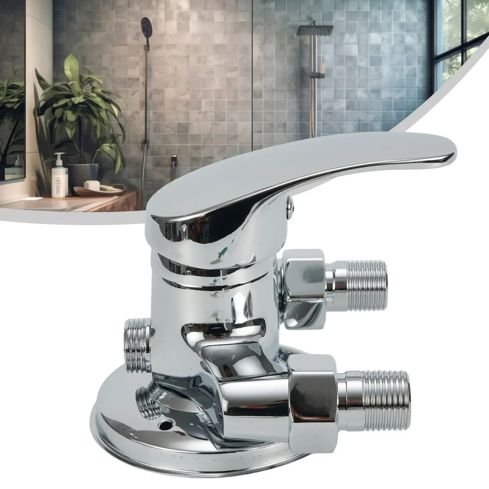 Смеситель для ванной и душа сменный латунный хромированный клапан горячей