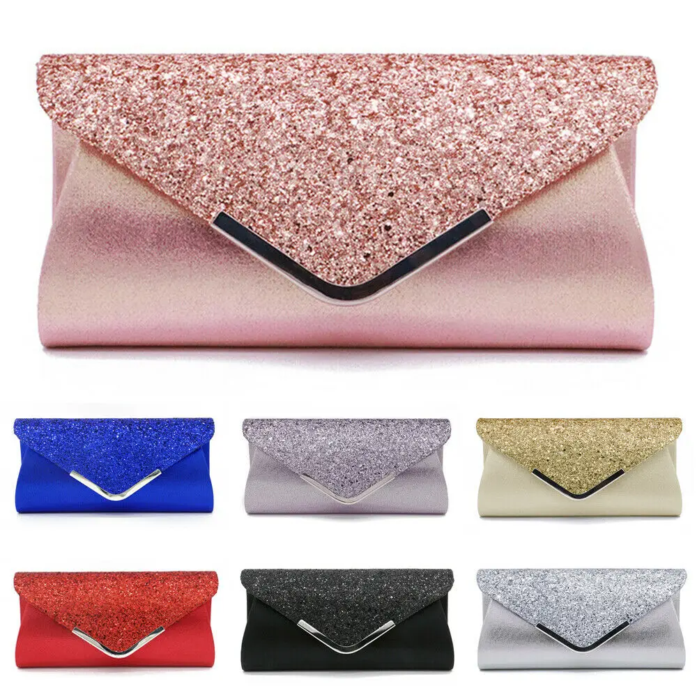 

Fashion Lady Women Glitter Clutch Wallet Long Evening Wedding Prom Purse Handbag Fashion Women Shoulder Bag Lady Bag