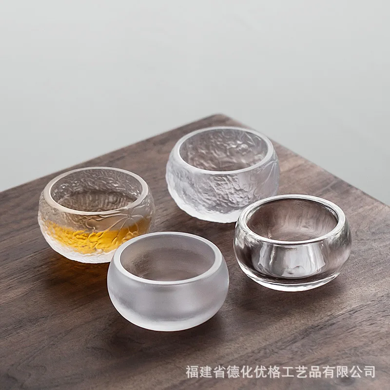 Сделанные вручную Замороженные сгоревшие стеклянные чашки Хрустальные чайные