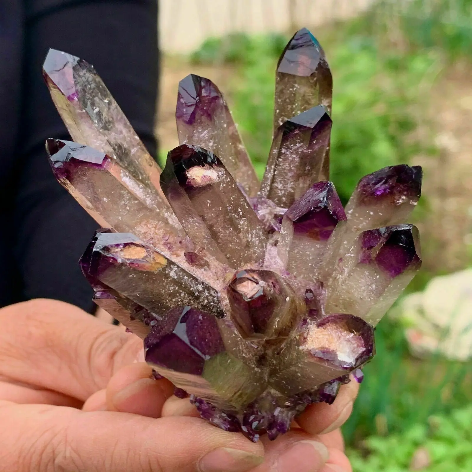 

NATURAL AMETHYST CLUSTER ORIGINAL ORE CRYSTAL ENERGY MINERAL DECORATION