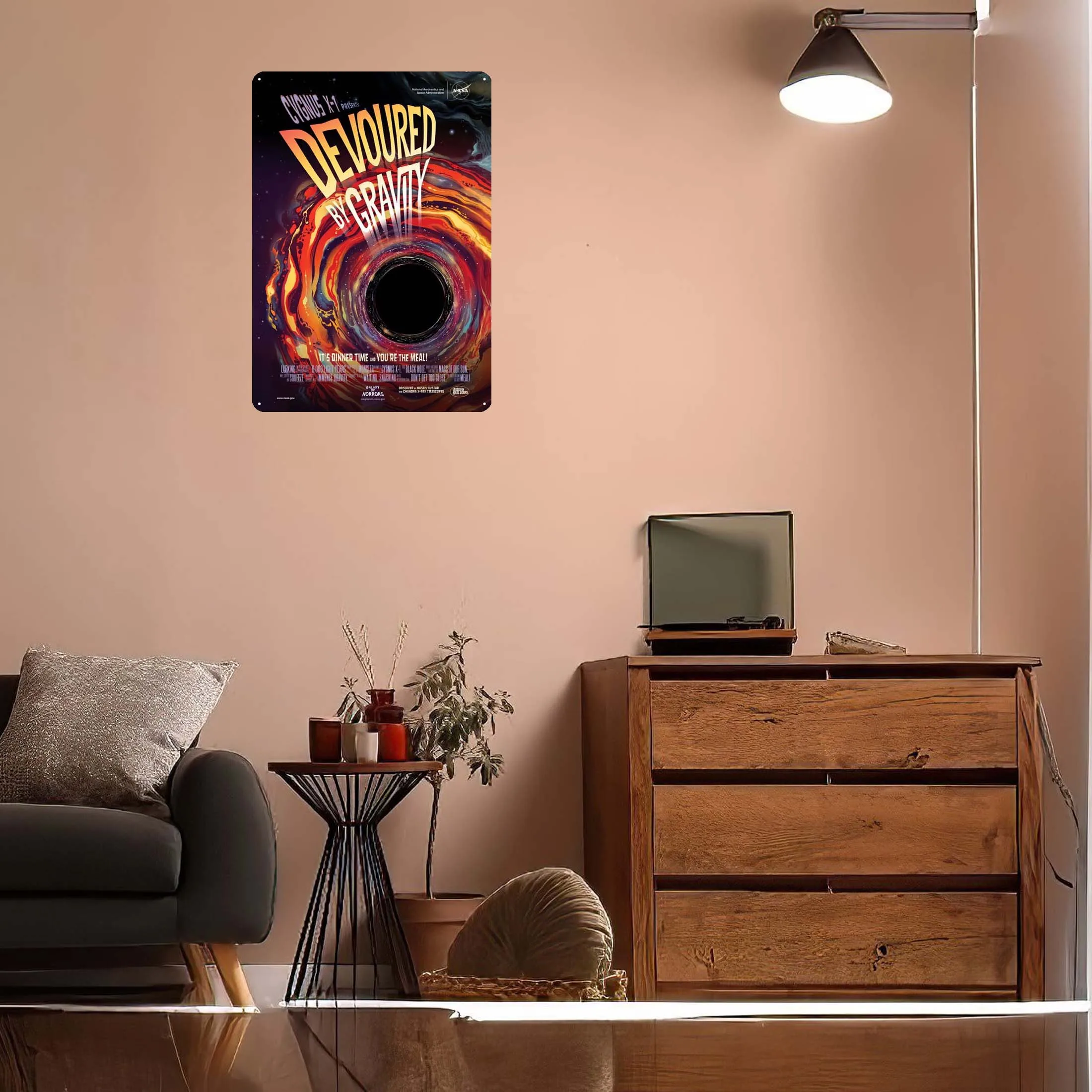 Украшение на Хэллоуин металлическая настенная роспись взращенная гравитацией