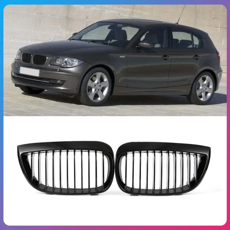 

Передний бампер автомобиля, гриль, сменный передний решетчатый гриль, глянцевый черный для BMW E81 E87 120d 120i 130i 2004-2007