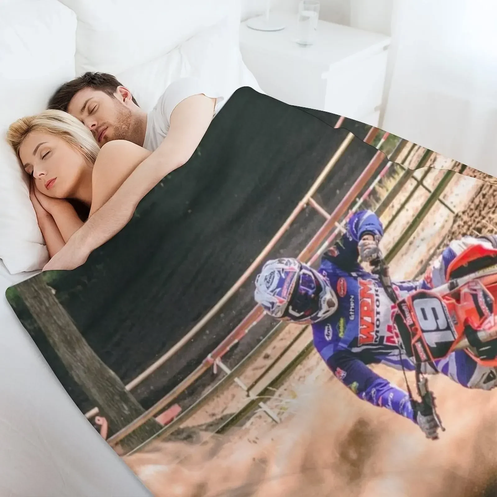 Новое Бермское суетающее Банши! Красное одеяло для мотокросса манья мягкие