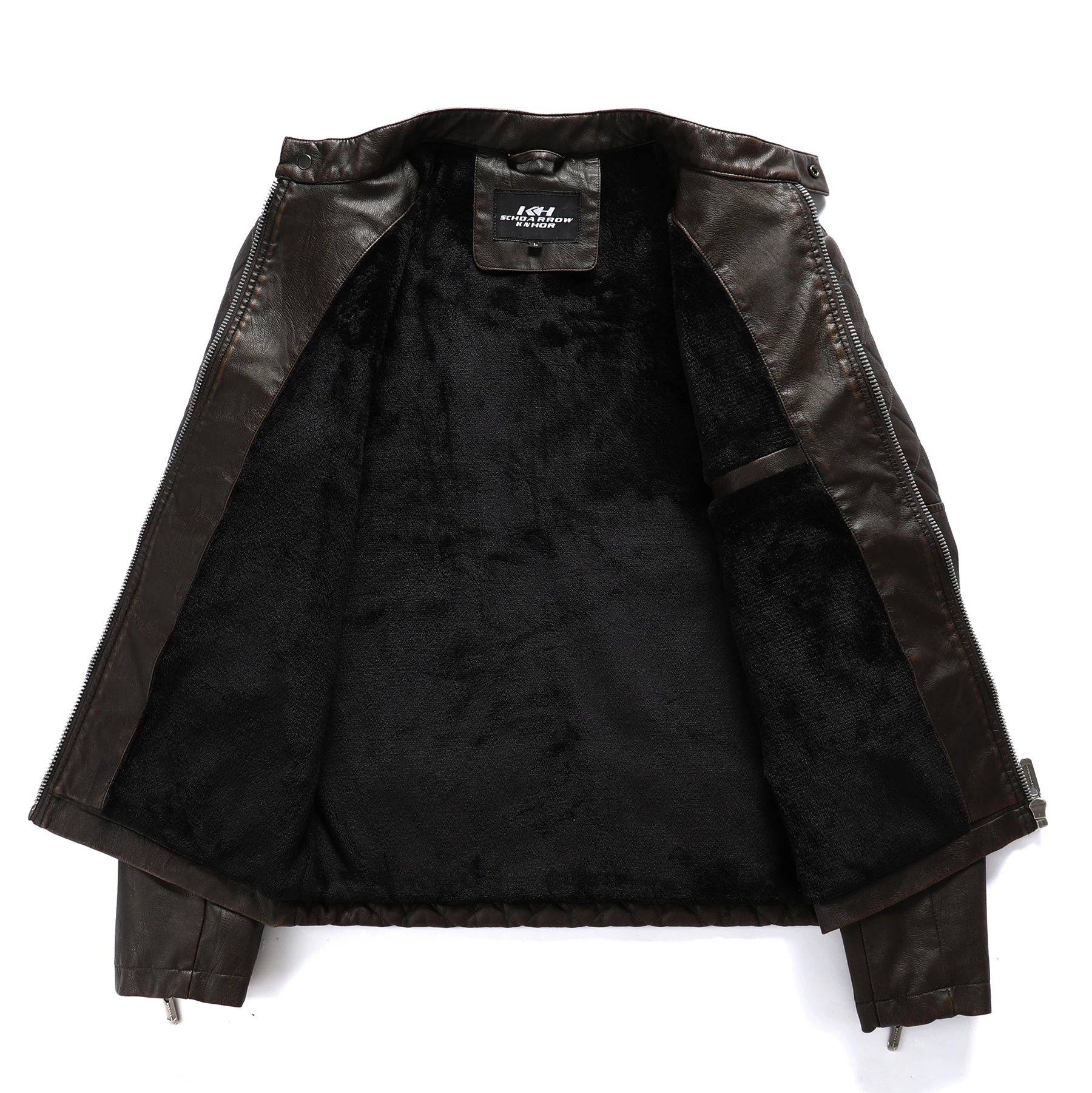 Зимняя кожаная куртка мужское пальто куртки мужская одежда восковая свеча