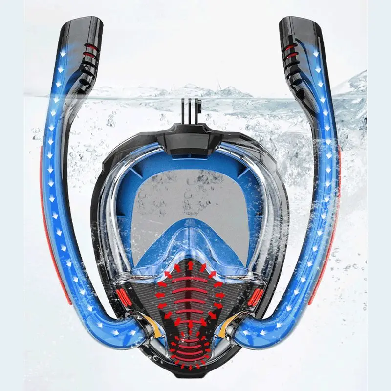 Anti-Fog Low Volume Mask Mask Diving Scuba Snorkeling Mask Set With Mounting