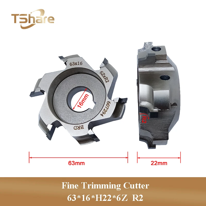 

1 пара (L + R) 63x16xH22x6Z R2 резак для тонкой обрезки для кромкооблицовочной машины Filato Optima