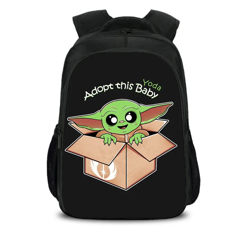Disney The Mandalorian Backpcak for Boys Girls Baby Yoda Anime Casual School Bags Kindergarten Toddler Teenager Backpack Mochila