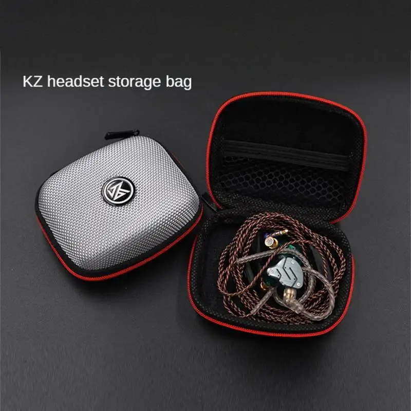 

KZ Case Earphone Box Bluetooth Headset Case Protective Square Portable Compression Headset Case EVA Zipper Case Logo ZST V80 ES4