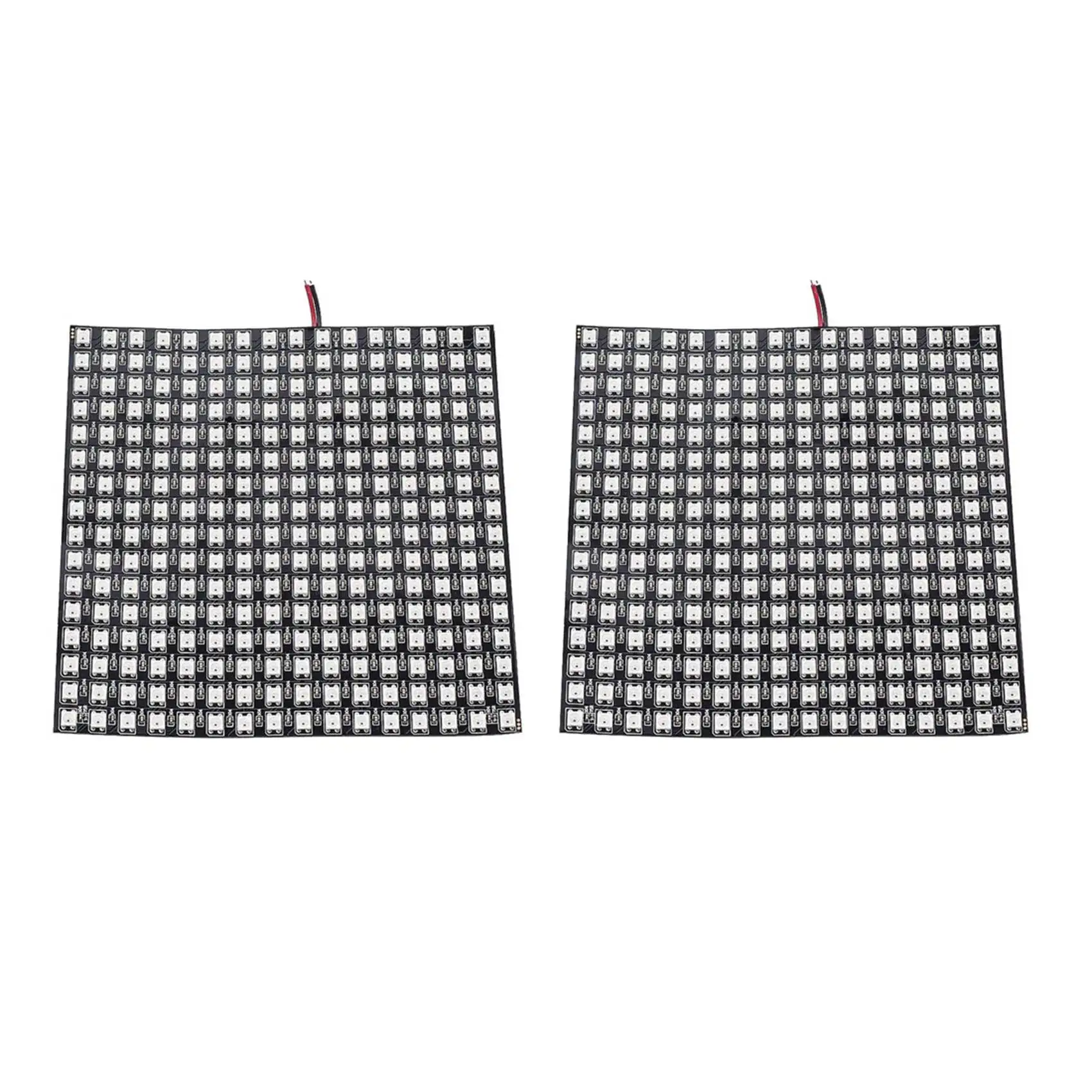 

2X WS2812B LED RGB Flexible Pixel Panel 16X16 Individually Addressable Panel Light LED Module Matrix Screen