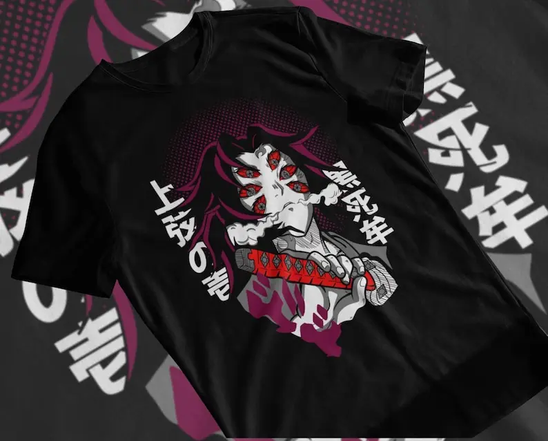 Футболка аниме Убийца демонов подарок Kimestu No Yaiba Lovers Manga Japa