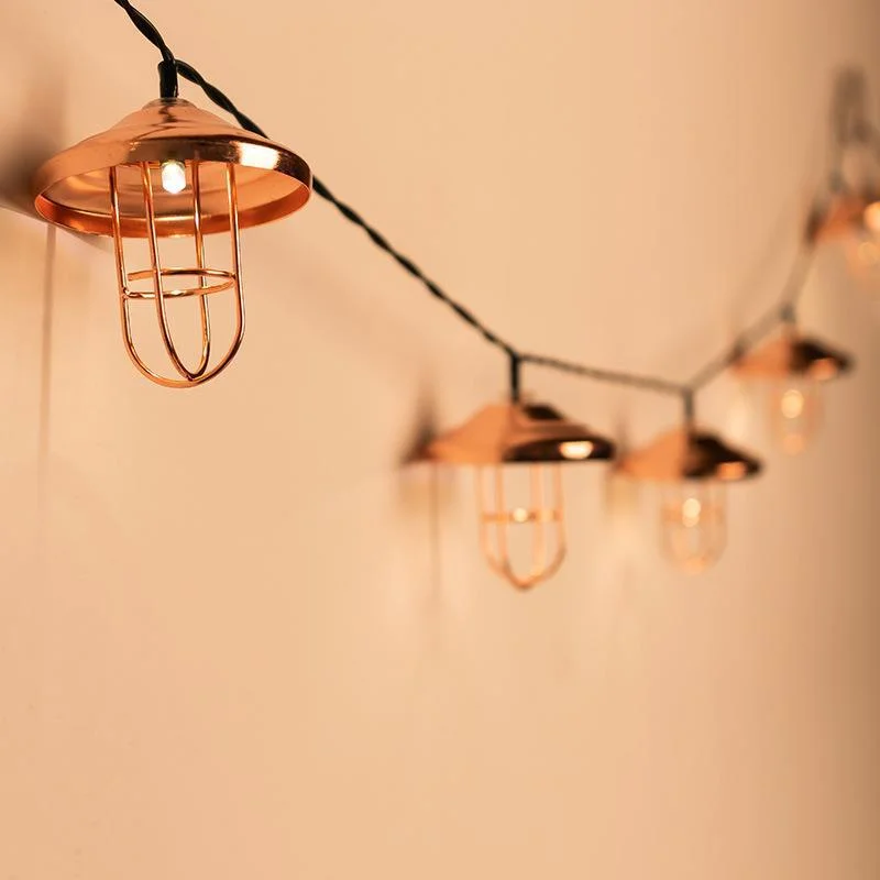 

Popular solar iron art lamp string outdoor metal lampshade LED decorative small colored lights Moroccan style GL251