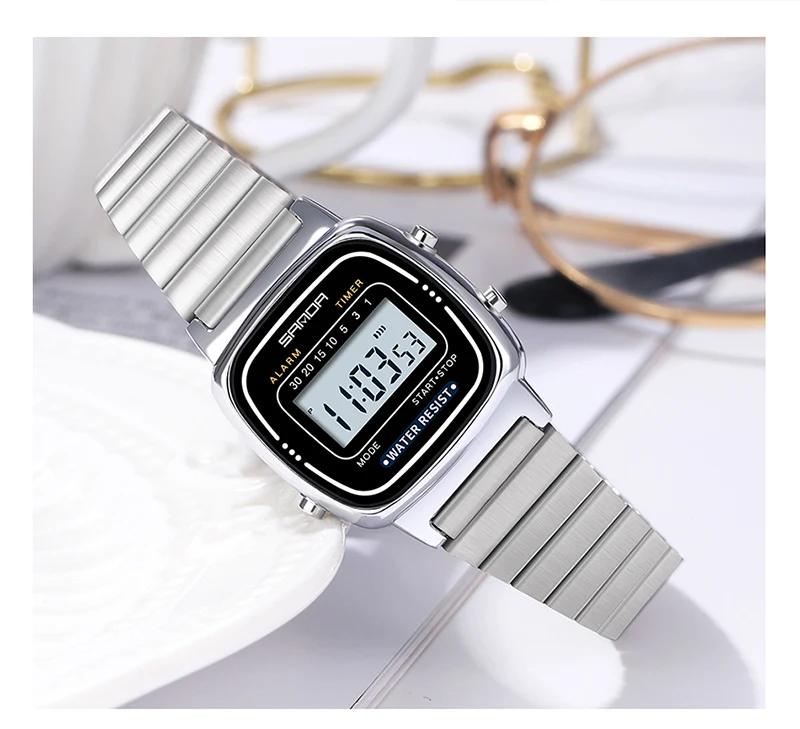 Электронные часы SANDA 6053 модные подарки для мальчиков светодиодные цифровые