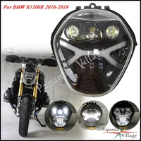 motorcycle 12v led headlamp for bmw r1200r 2016 2017 2018 2019 angel eye high low beam drl headlight front light assembly