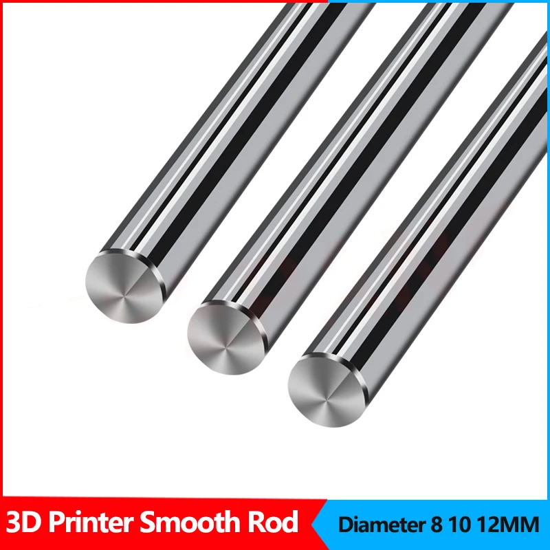 Linear Optical Shaft Chrome-plated Hard Shaft Stainless Steel Linear Guide Bearing Smooth Rod Diameter 8 10 12mm