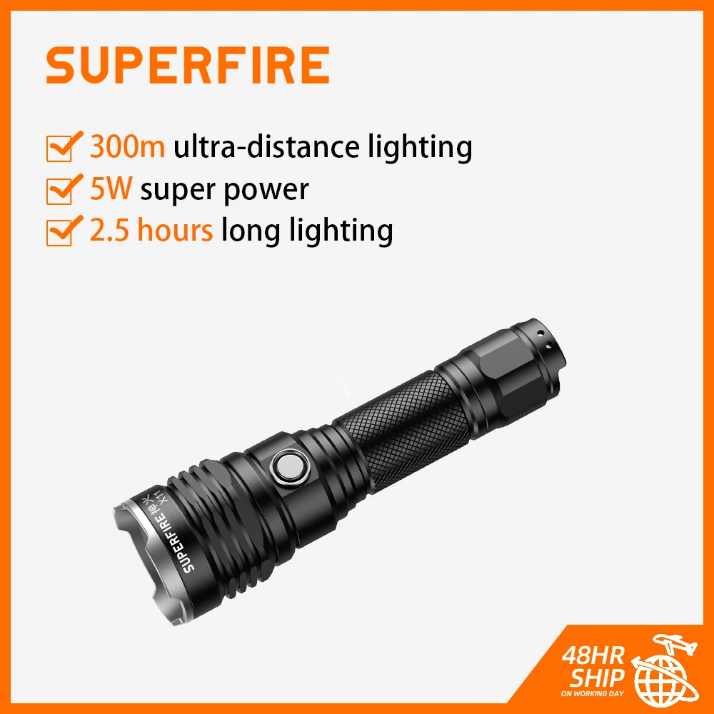 

SuperFire X11 сисветильник вссветильник дальнего действия Ультра-яркий светодиодный перезаряжаемый бытовой автомобиль внутренний уличный авар...