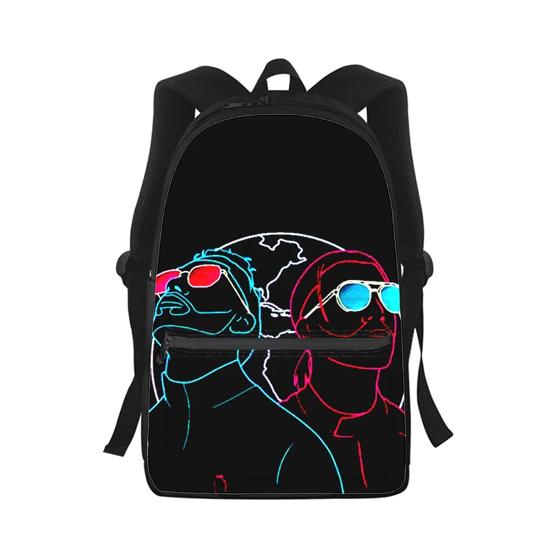 PNL Hip hop rapper Men Women Backpack 3D Print Fashion Student School Bag Laptop Backpack Kids Travel Shoulder Bag