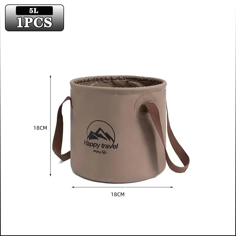 

Портативное Складное Ведро 5/10/20 Л С Крышкой, Силиконовая Мойка Автомобиля, Рыбалка, Купание, Активный Отдых На Свежем Воздухе